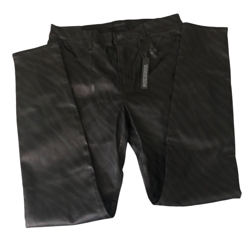 J Brand Maria Galactica Black Zebra Size 31 JB001889 $328 Skinny High-Rise